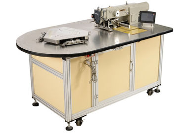 China Automatic Industrial Leather Sewing Machine For Leather Bags Turn Table 3 Working Stations supplier